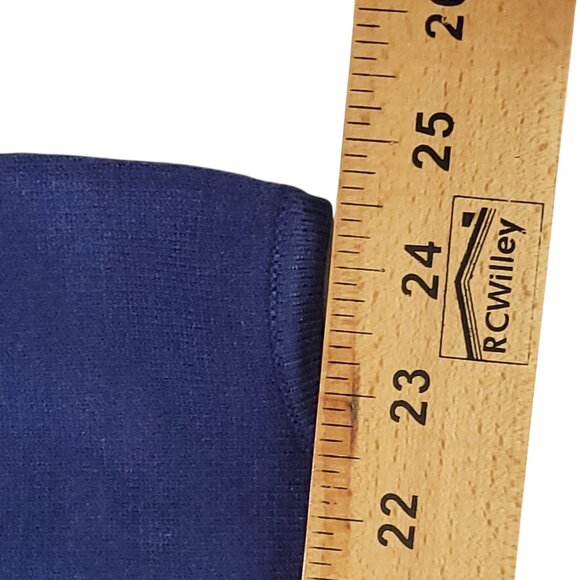 Sleeveless Mock Turtleneck Knit Top In Navy Blue 2X - Picture 12 of 14